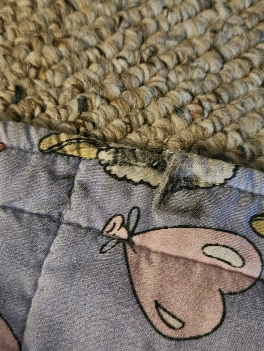 Handmade Lamb Chop Purple Quilt